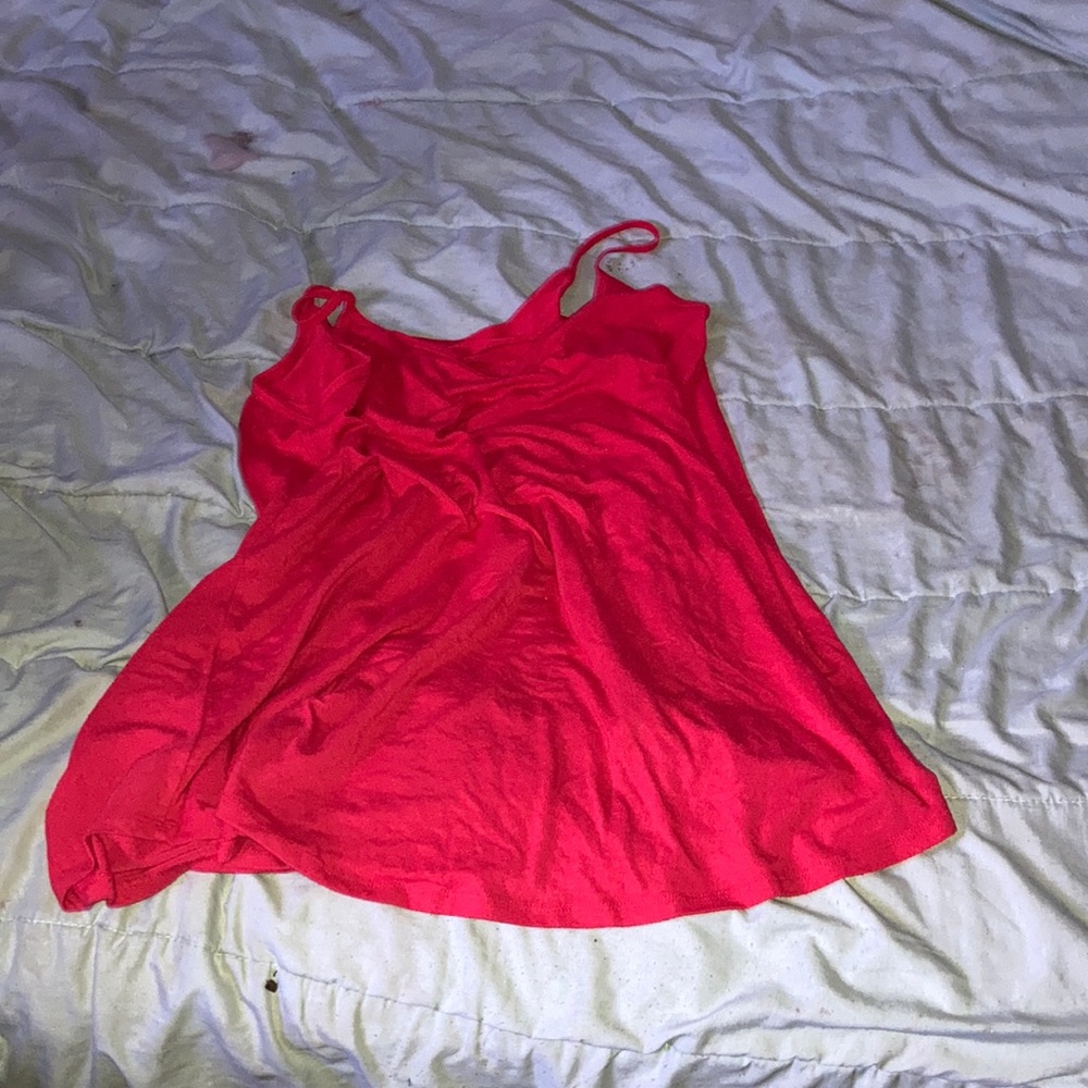 Red tank top